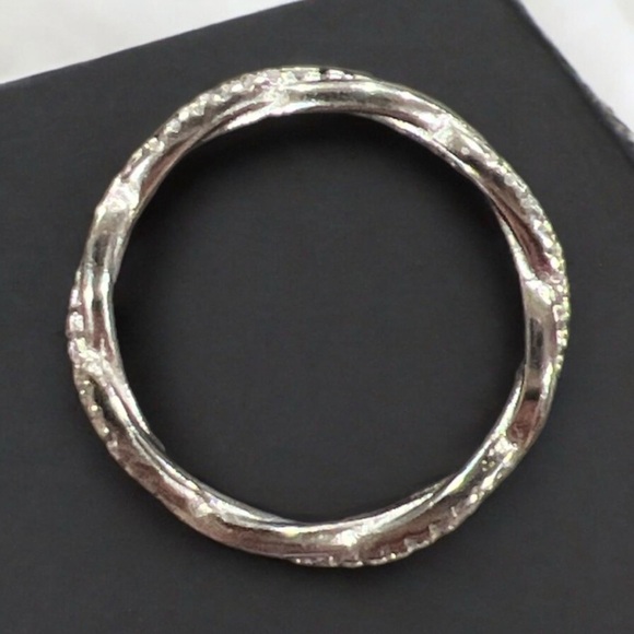 Gemstone Infinity Band Ring SS925 - Picture 4 of 7